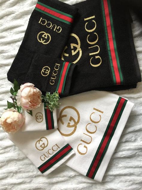 gucci bathroom towels.